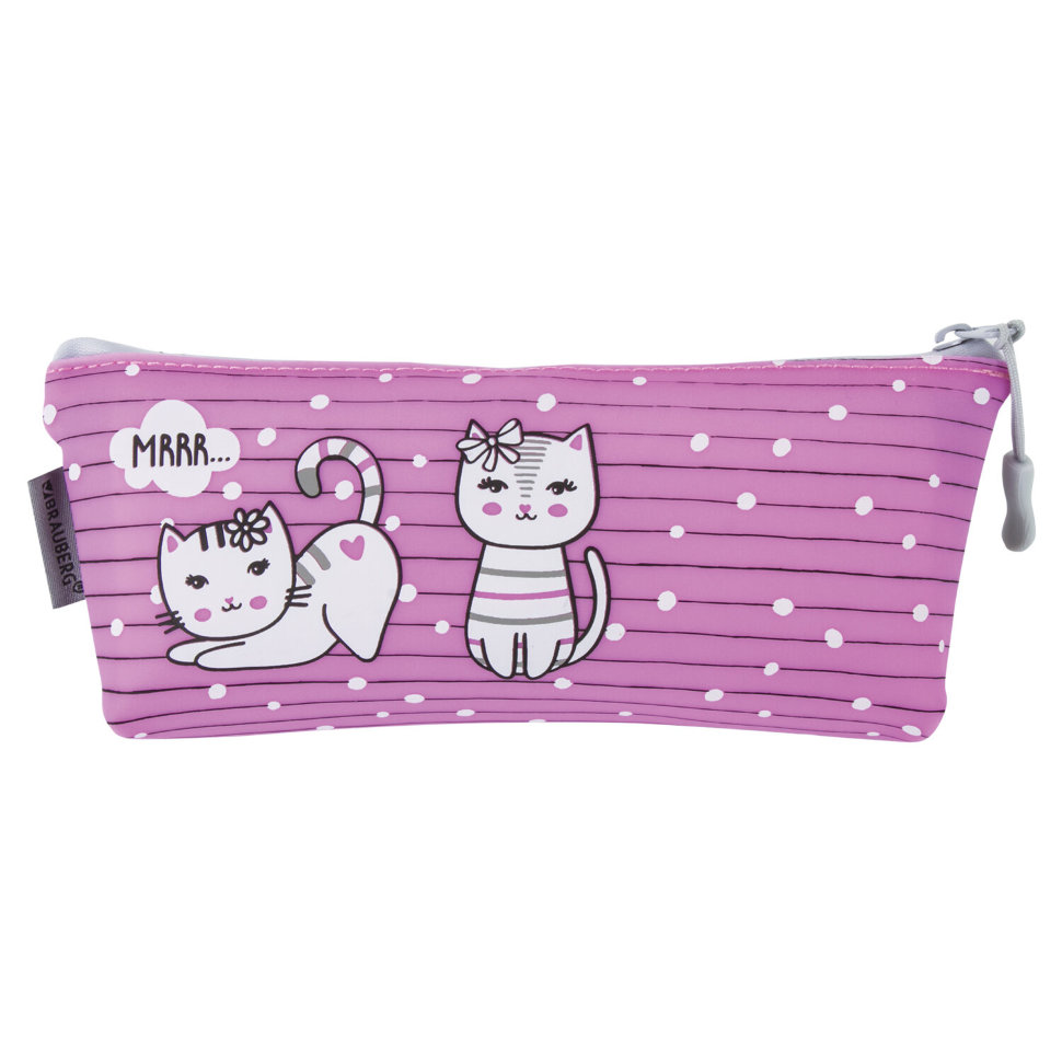 Пенал косметичка Brauberg Kittens 229255 цена за 3 шт , 